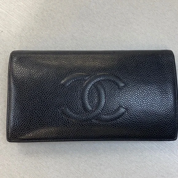 CHANEL Timeless Black Caviar Lambskin Long Zen Wallet - Picture 13 of 14
